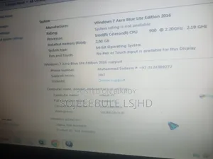 Toshiba Laptop 3GB Intel Celeron HDD 256GB