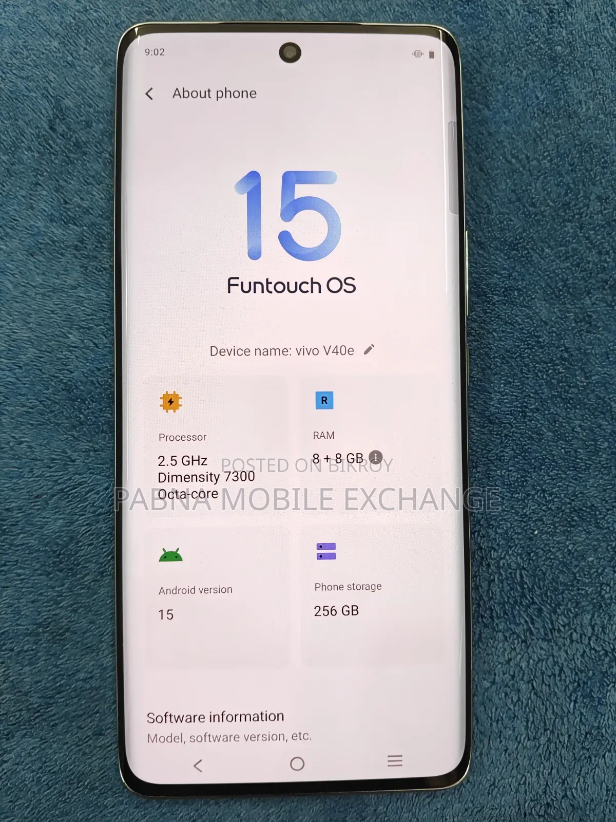 Vivo V40e 256 GB Green