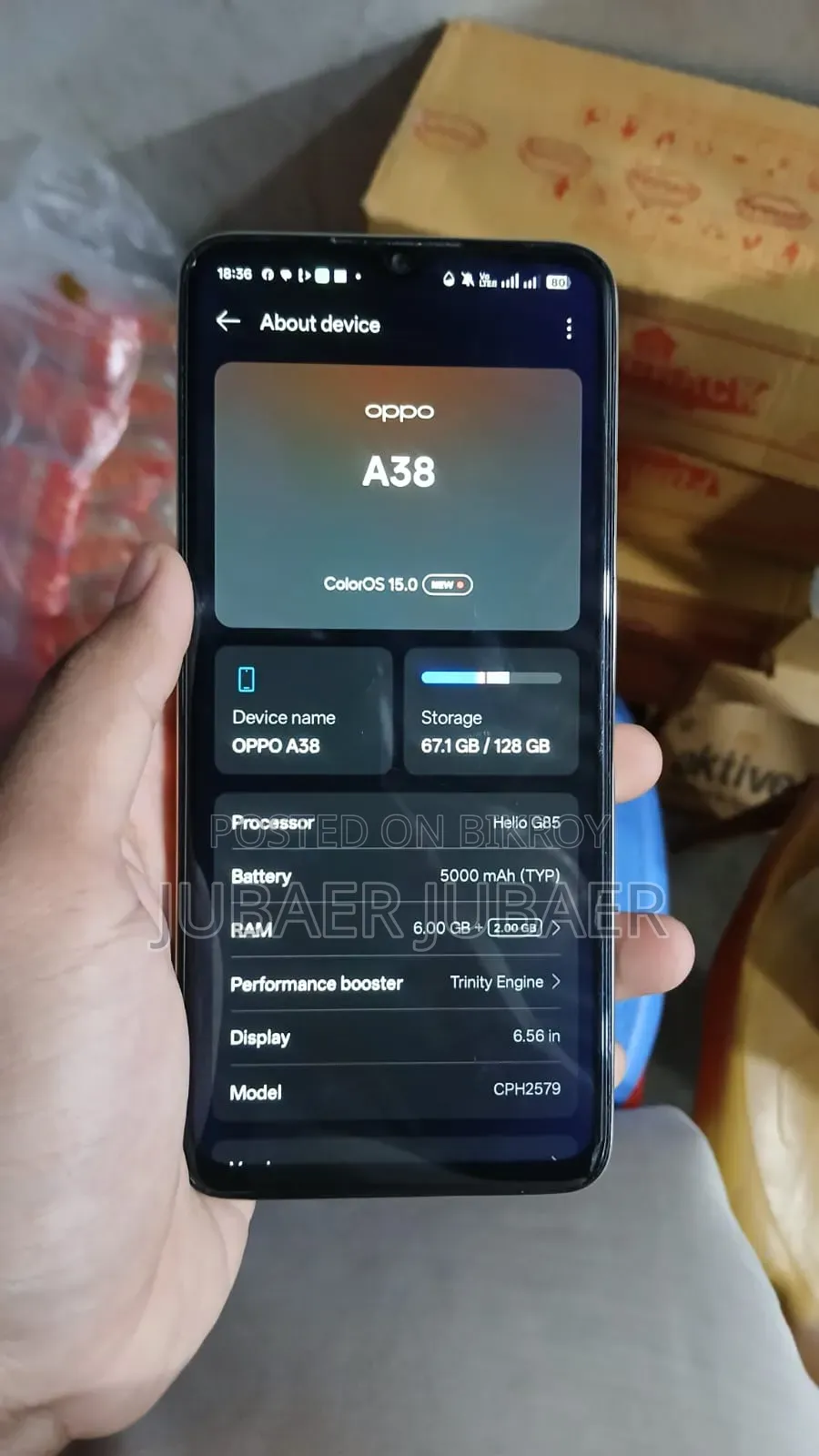 Oppo A38 128 GB Rose Gold