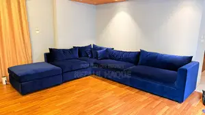 L-Shape Sofa (With Ottoman) - Shegun Wood