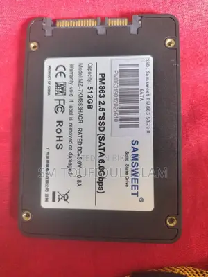 Samsweet Pm863 512gb 2.5 ইঞ্চি সাটা এসএসডি