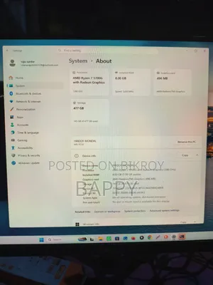 Desktop Computer 8GB AMD Ryzen 7 SSD 512GB