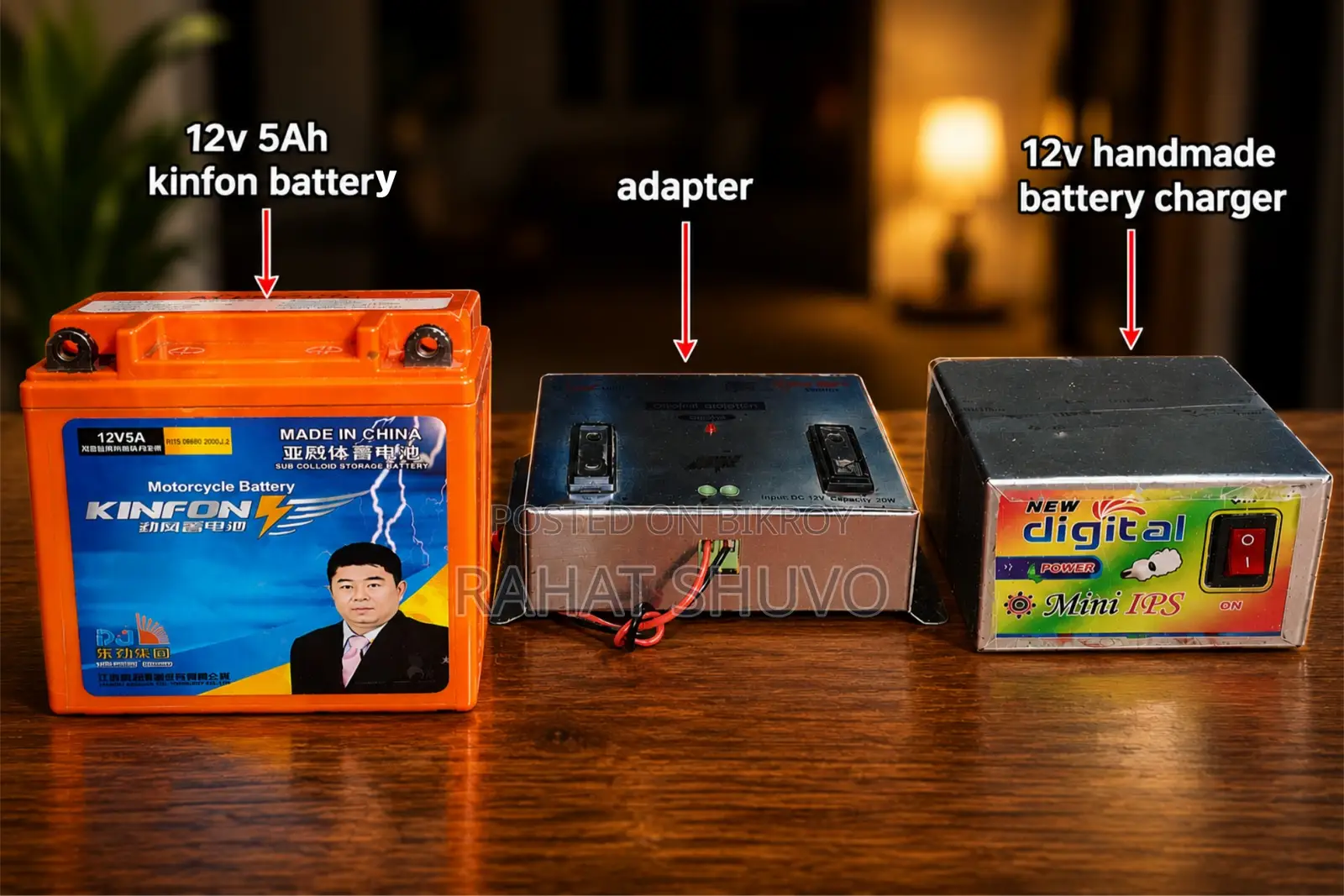 12v 5a Kinfon Battery, SuperStar Adapter, Handmade 12v Battery Charger