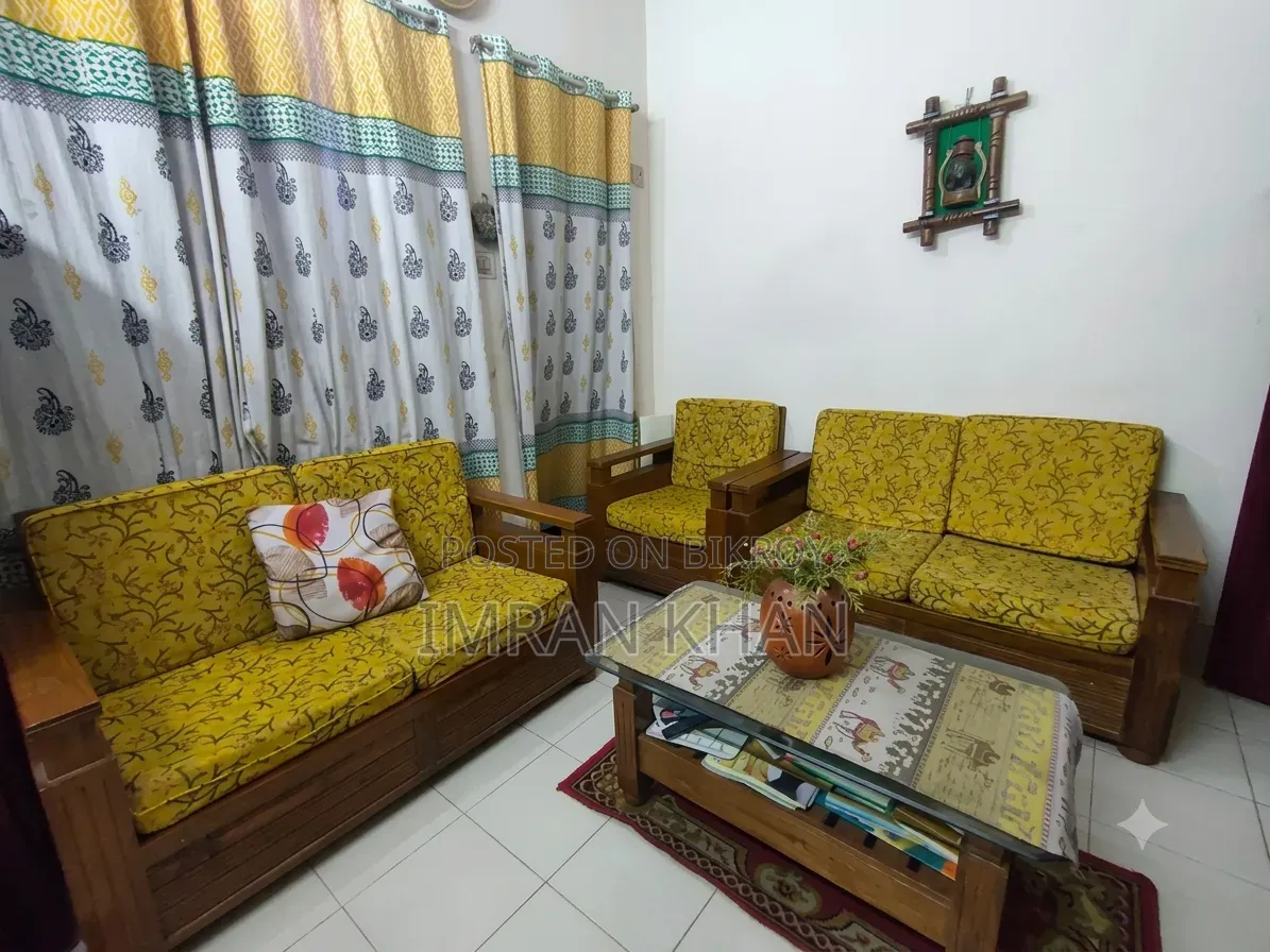 Sofa Set 2-2-1 With Tea Table Original Teak Wood Sofa Set