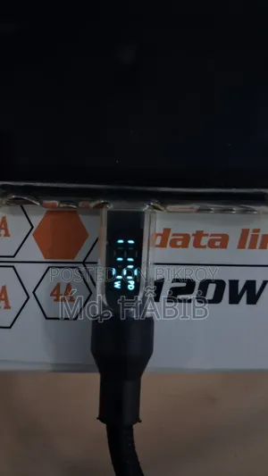 USB to Type-C charger cable available with support up to 120 watt