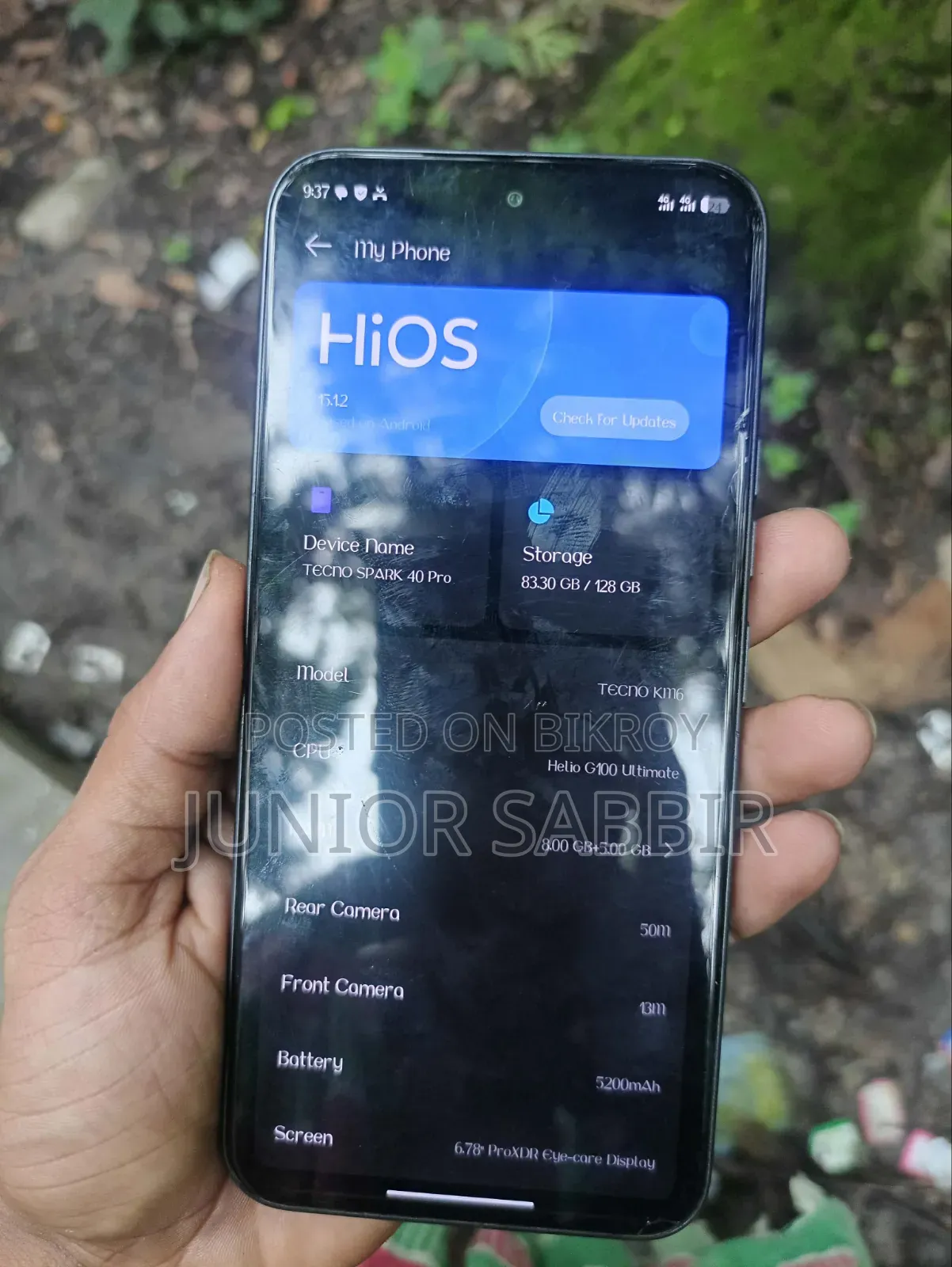 Tecno Spark 40 Pro 128 GB Black