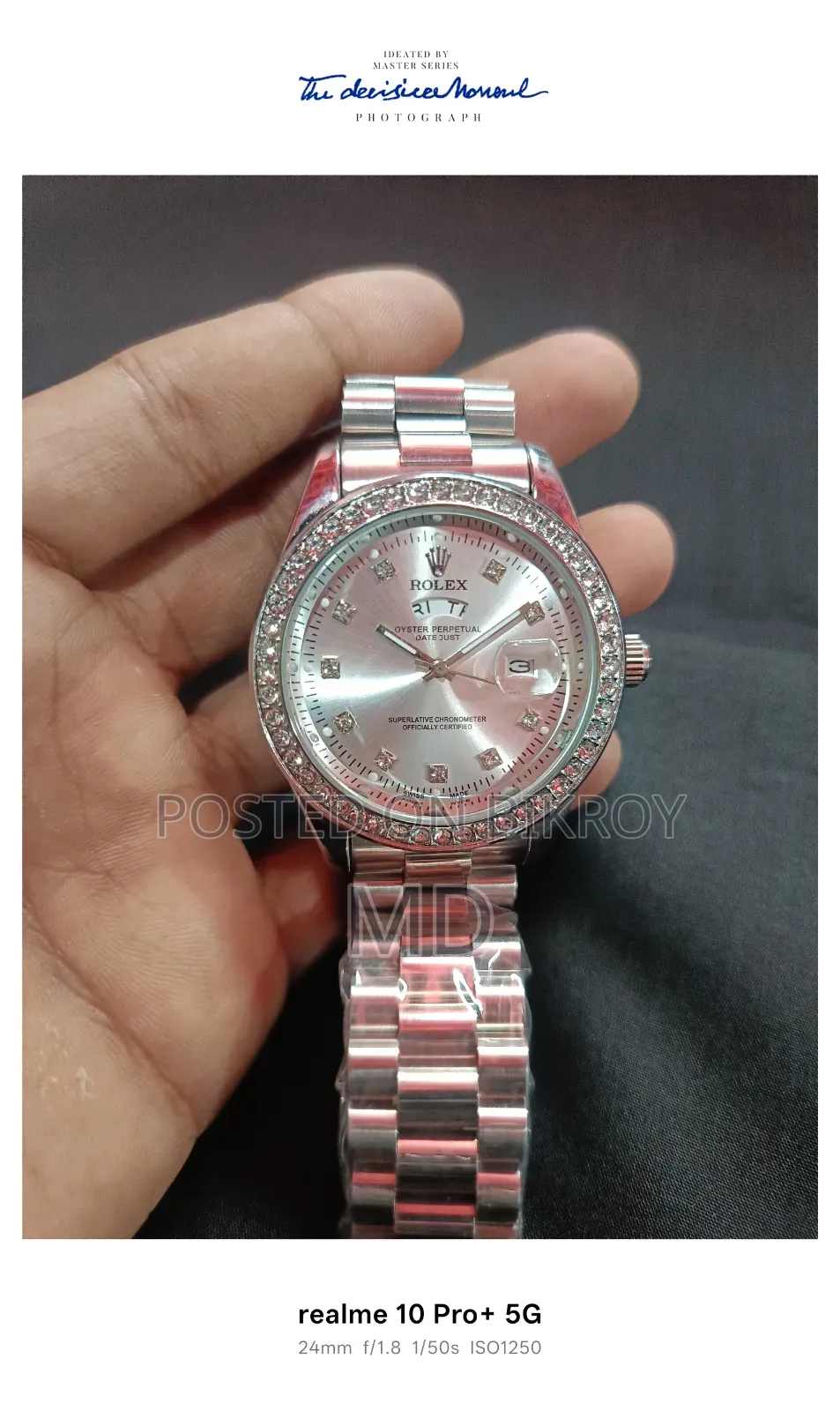 Dhamaka Offer Premium Diamond Stone Watch at Just 150 Taka