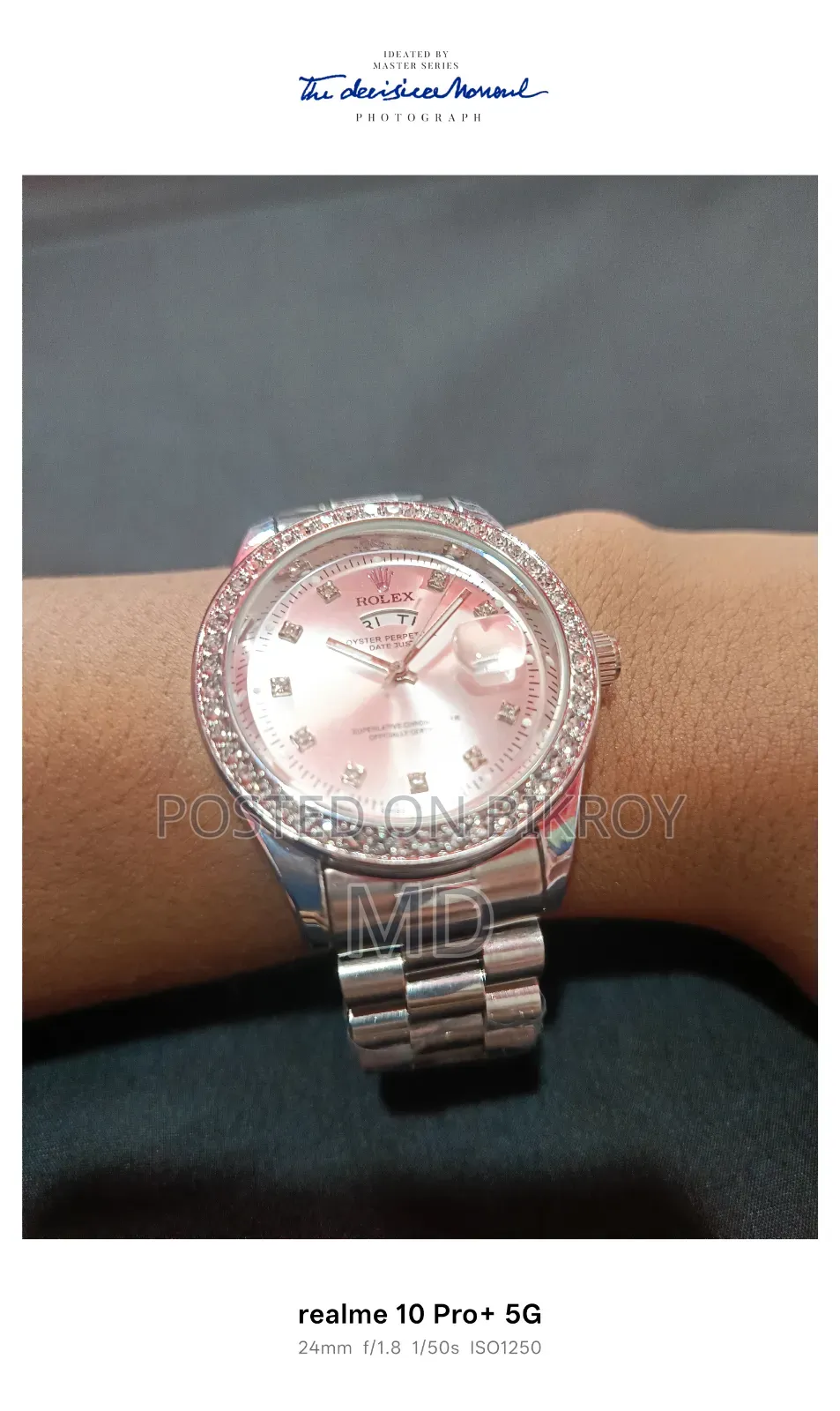 Dhamaka Offer Premium Diamond Stone Watch at Just 150 Taka