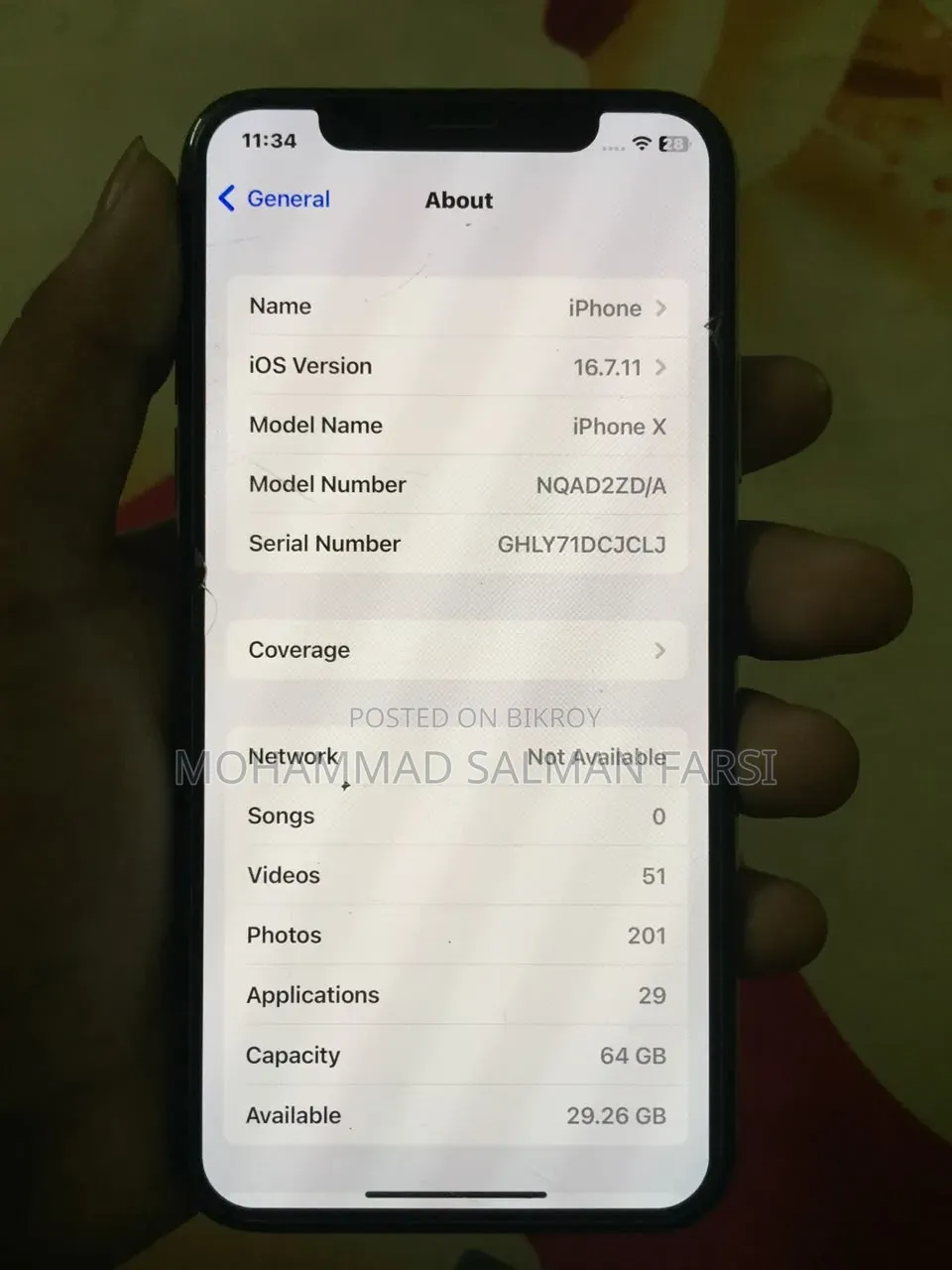 Apple iPhone X 64 GB Gold
