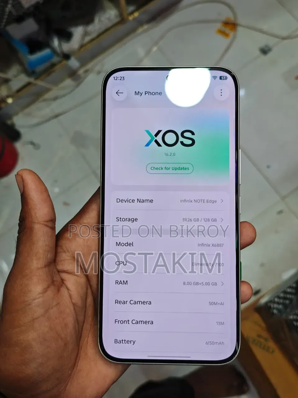Infinix Note Edge 128 GB Silver