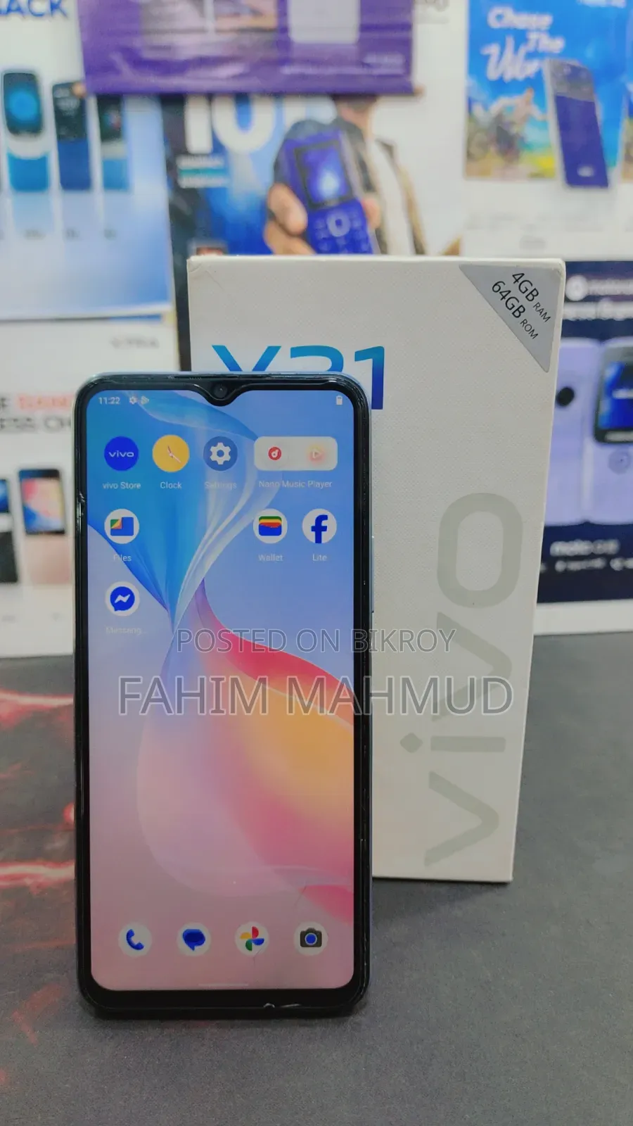 Vivo Y21 64 GB Blue