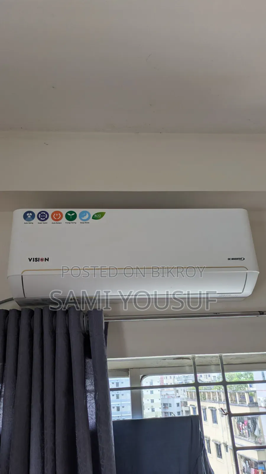 Vision 1 Ton Split Type Inverter AC -VSN-12K-INV32 4D Ultra
