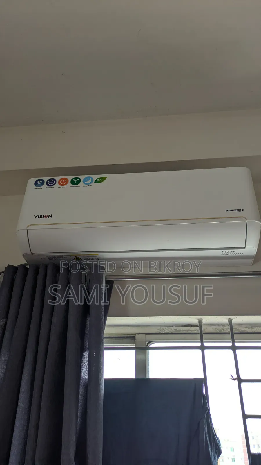 Vision 1 Ton Split Type Inverter AC -VSN-12K-INV32 4D Ultra