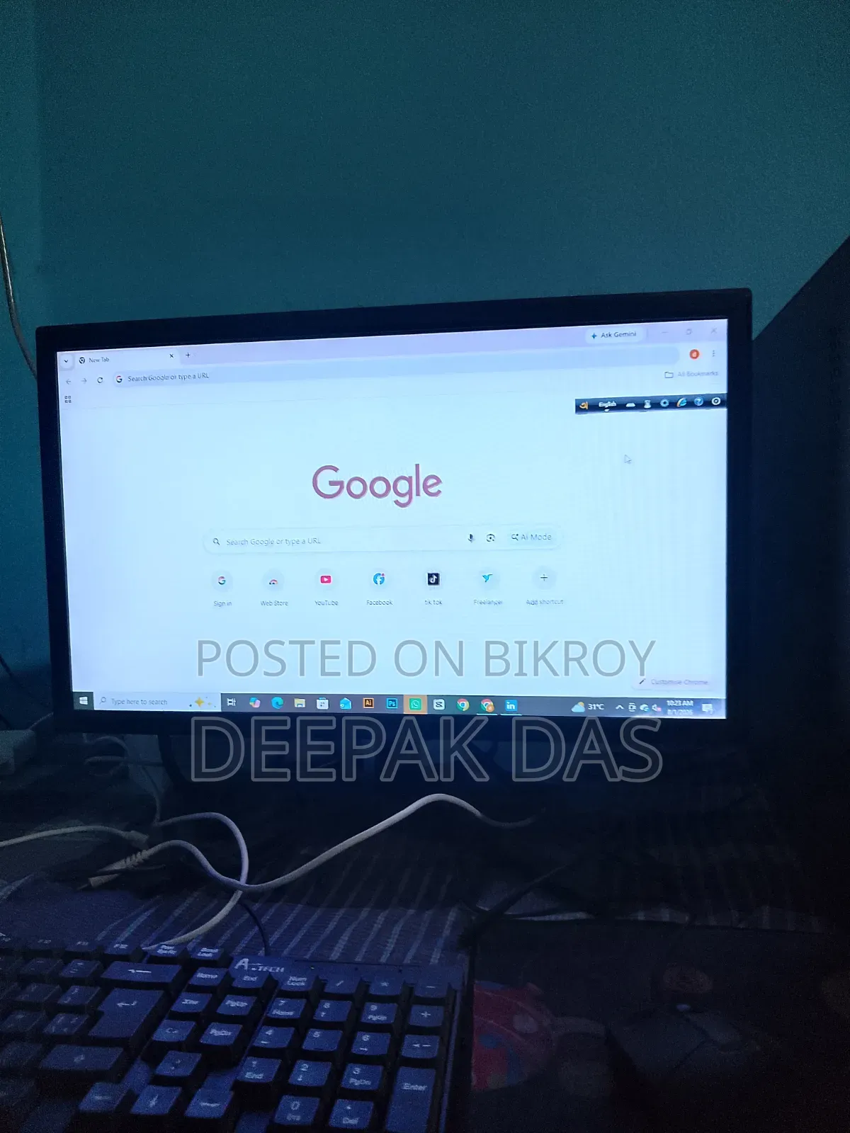 ডেস্কটপ কম্পিউটার ৮জিবি এএমডি এসএসডি ১২৮জিবি