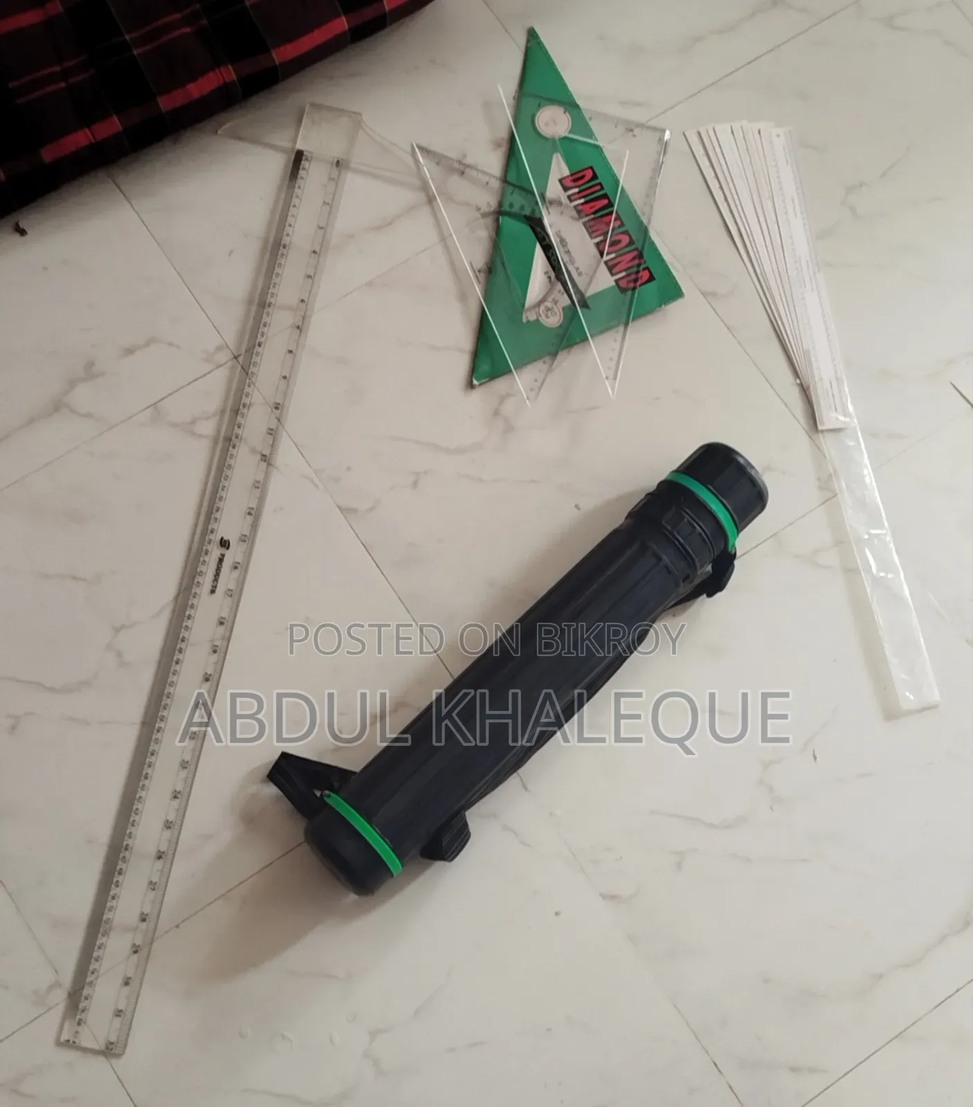 Archi Drawing (T Scale, Paper Holder, Set Square, Cardboard Scale)