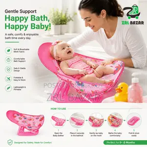 Deluxe Baby Bather | Foldable Newborn Bath Support Seat