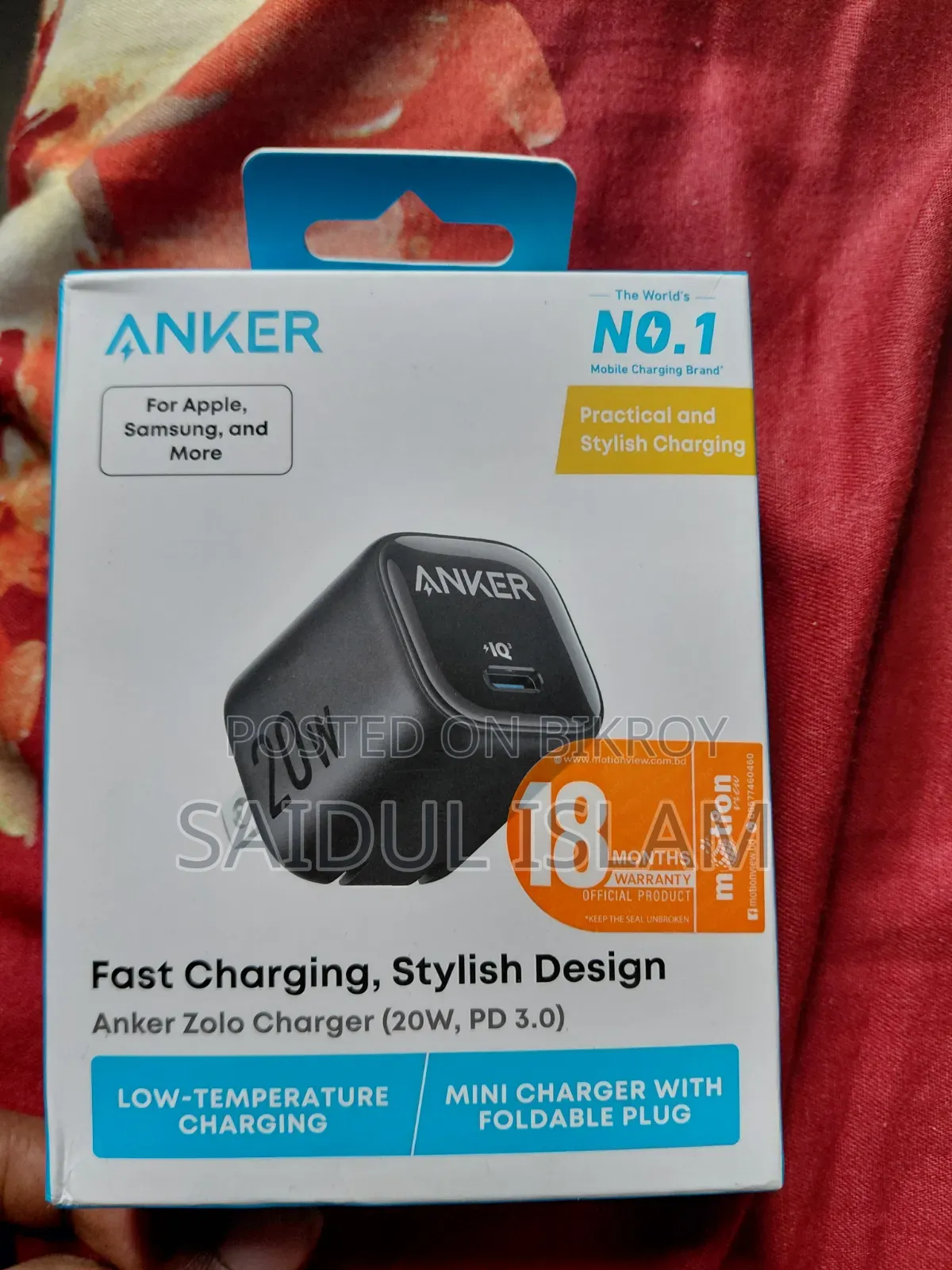 Anker Zolo 20w Charger
