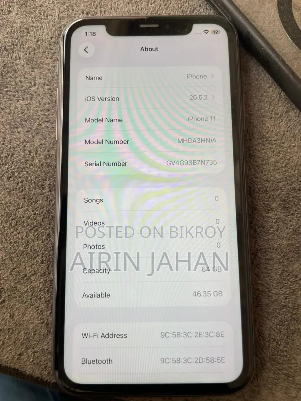 Apple iPhone 11 64 GB Black