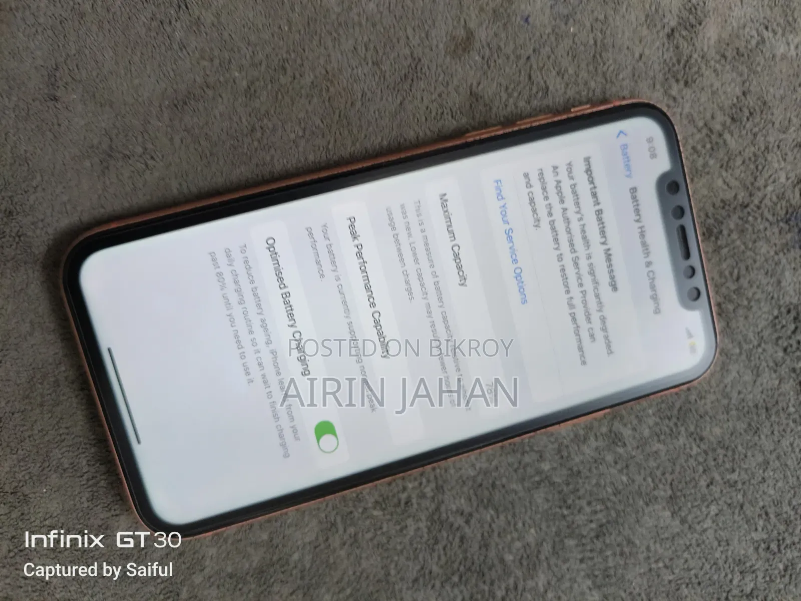অ্যাপল আইফোন এক্সআর ২৫৬ জিবি অরেঞ্জ