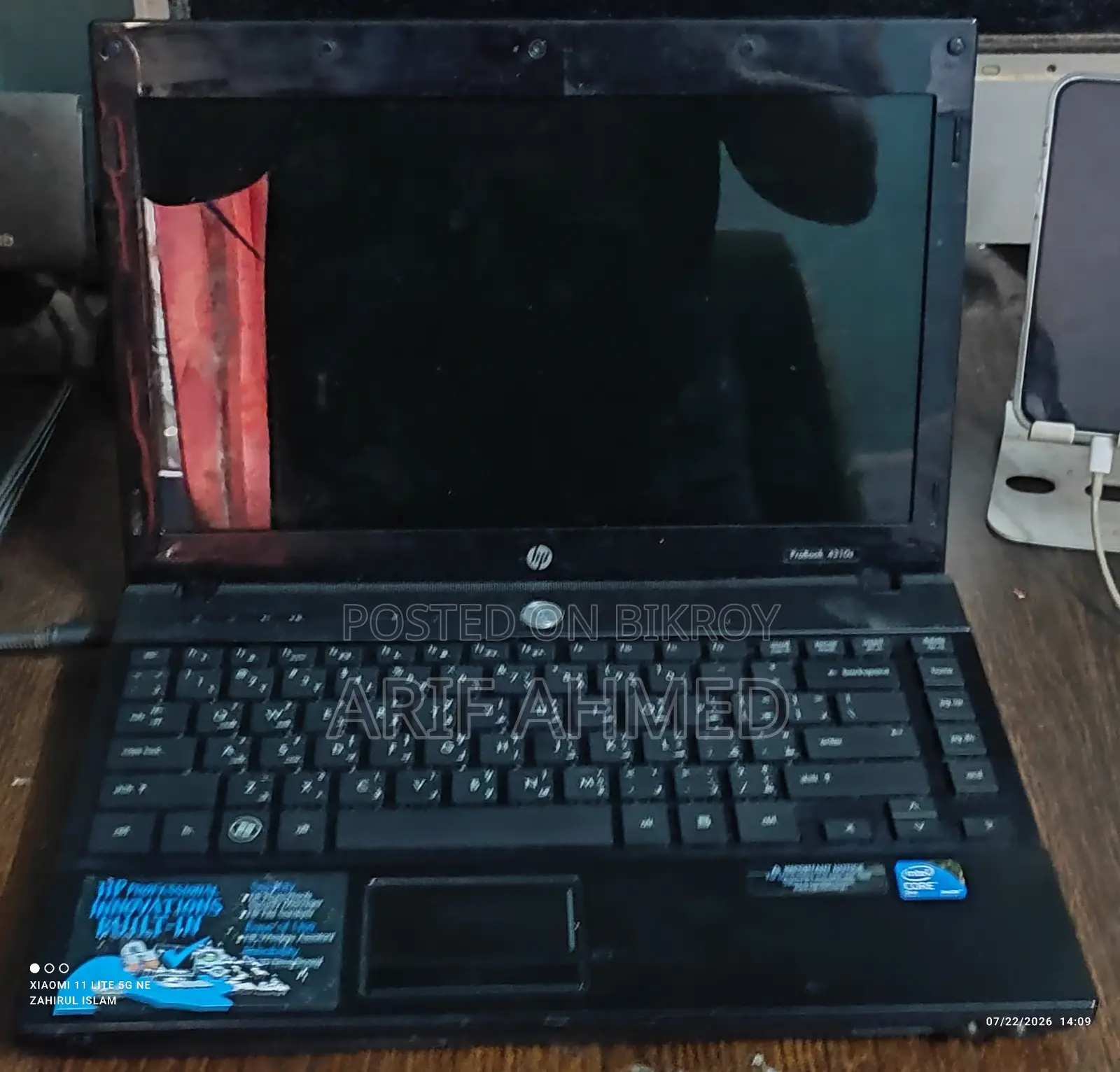 Laptop HP ProBook 4310S 8GB RAM Intel Core 2 Duo Solid State Hybrid Drive 256GB