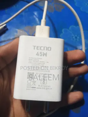 3 Month Used 45 Watt Tecno Charger