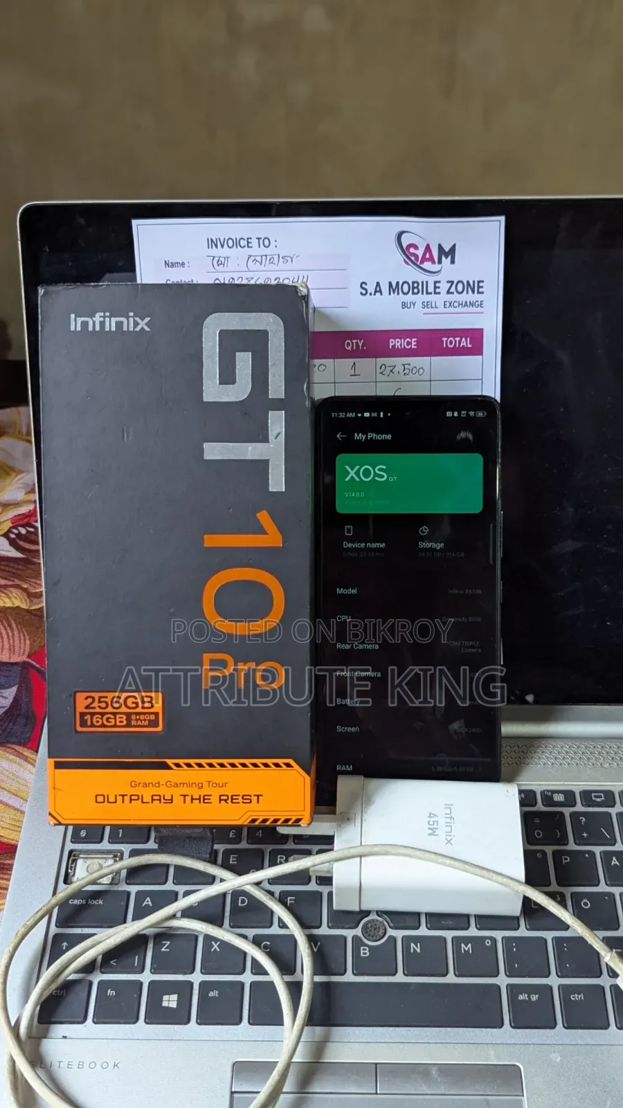 Infinix GT 10 Pro 256 GB Black
