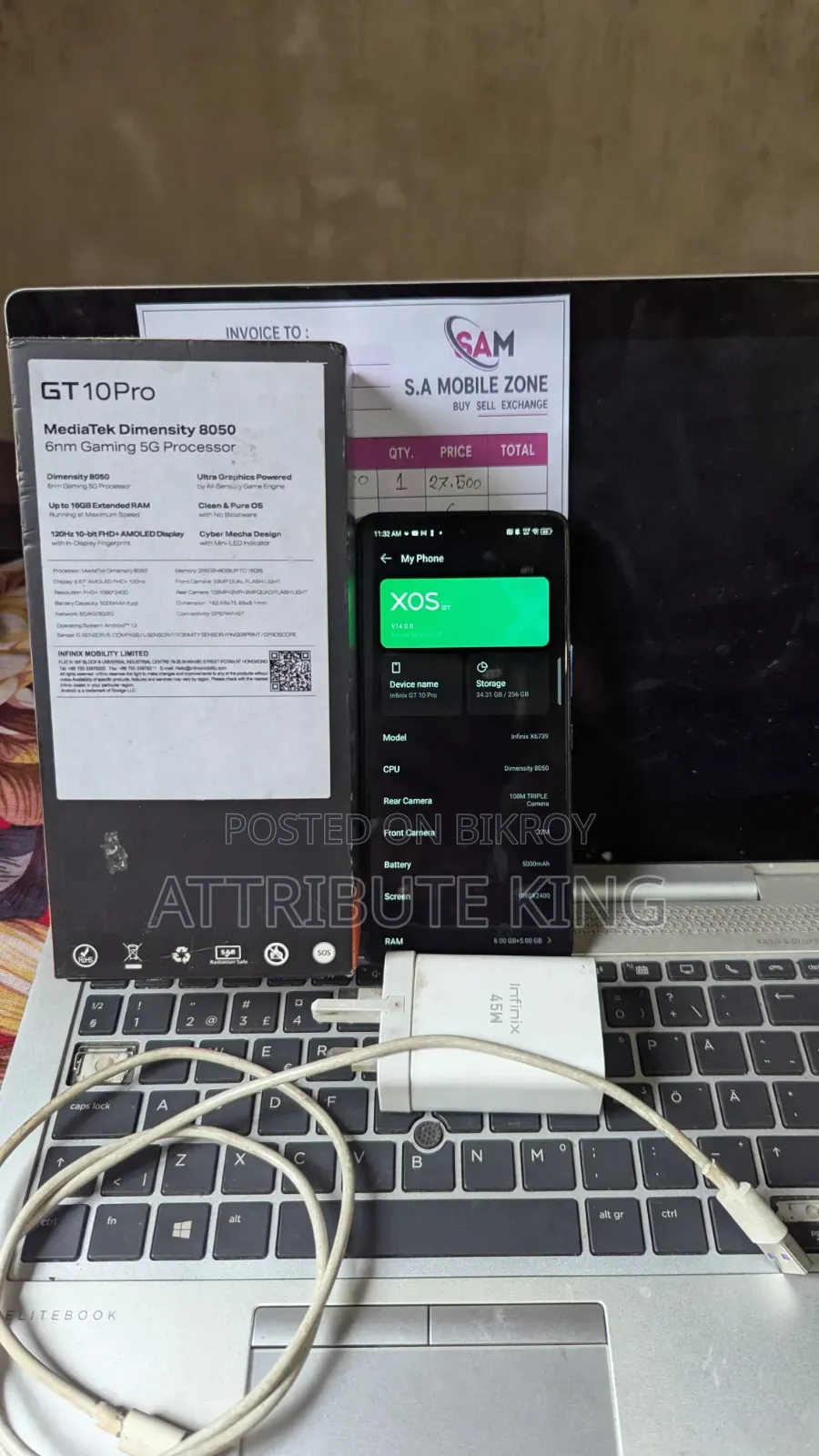 Infinix GT 10 Pro 256 GB Black