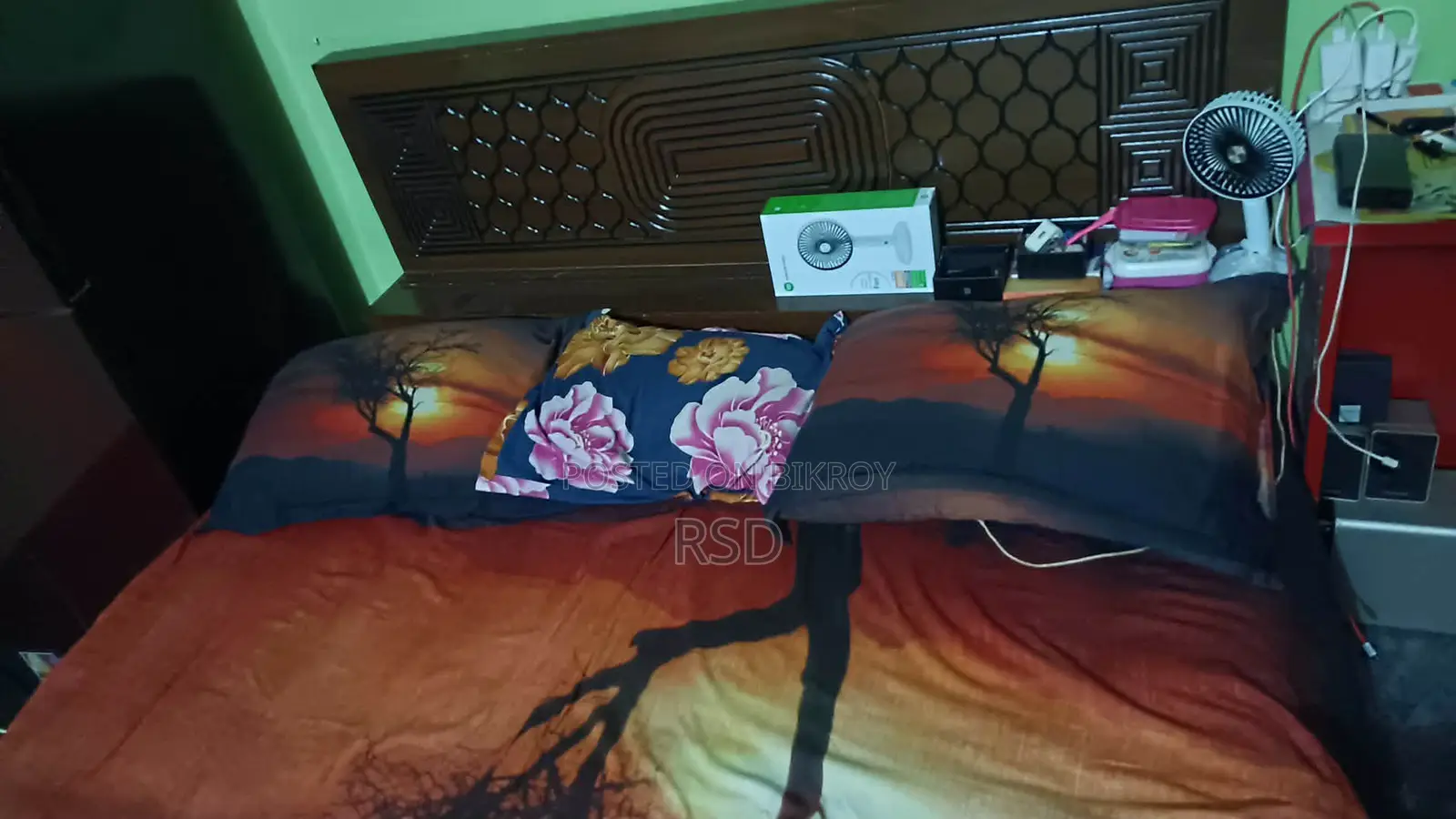 ৫*৭" মালয়েশিয়ান কাঠের খাট