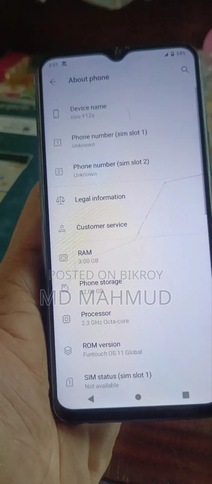 Vivo Y12s 32 GB Pink