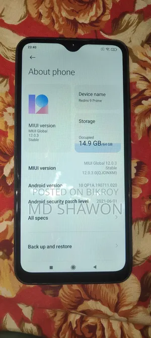 Xiaomi Redmi 9 64 GB Red
