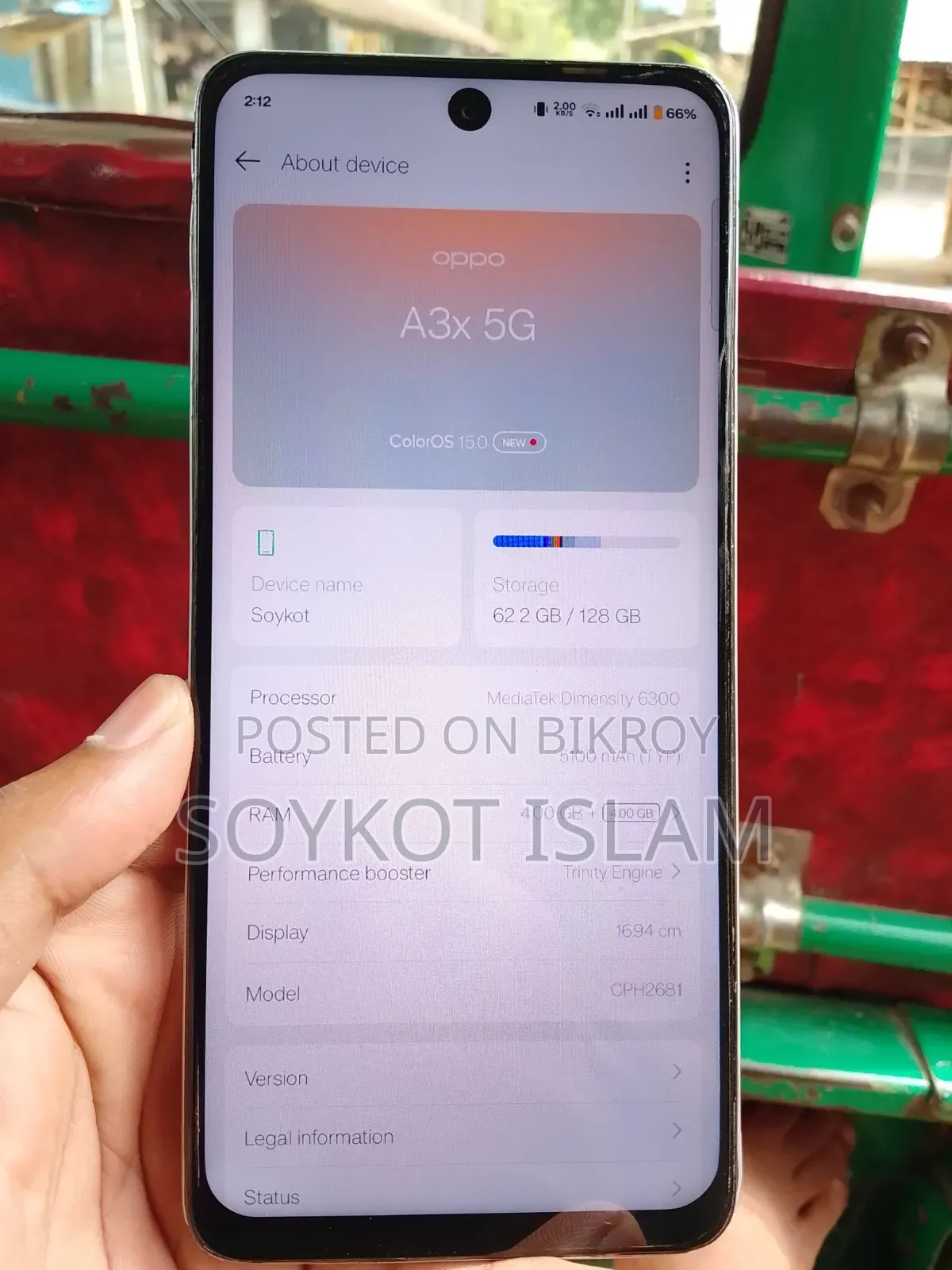 Oppo A3x 64 GB White