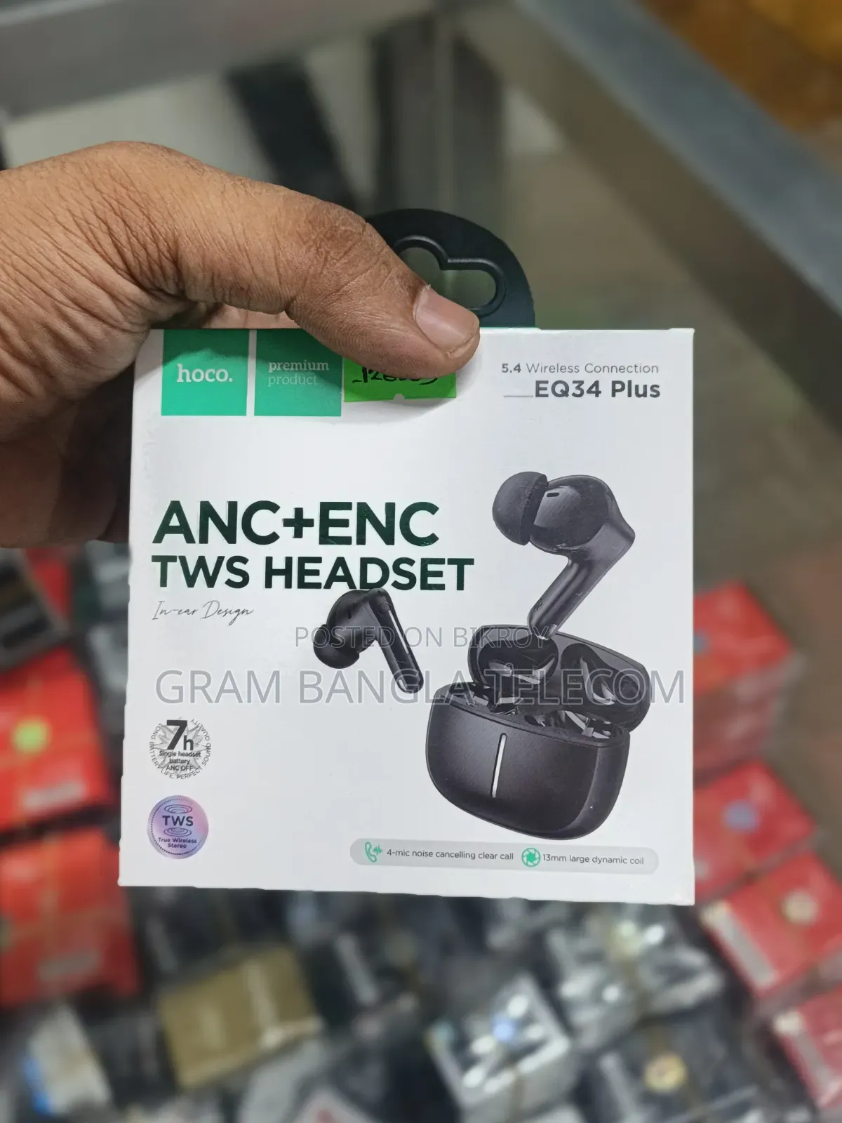 ‎🎧 Hoco Eq34 Plus Anc+enc TWS Airbuds
