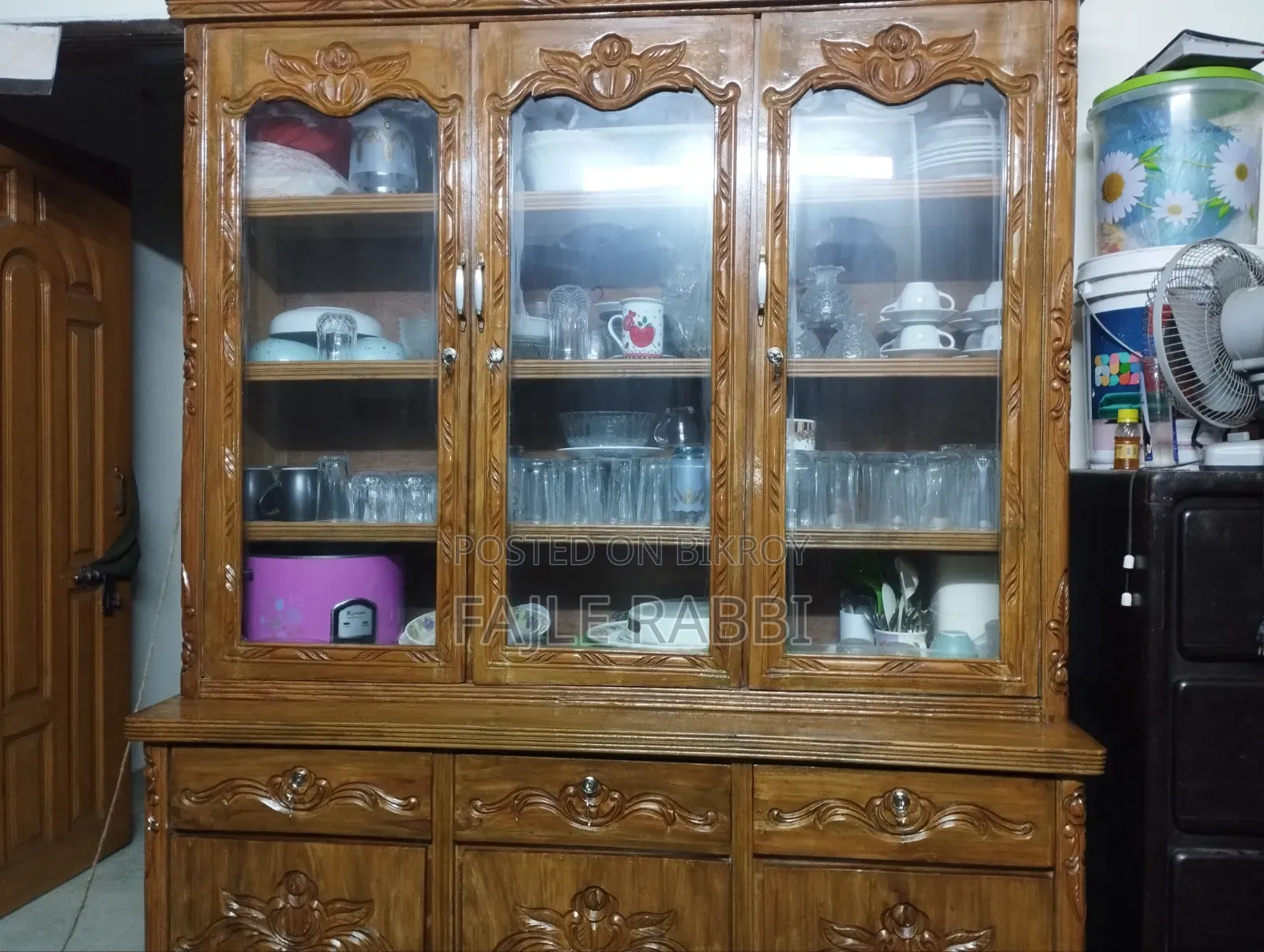 Teak Wood Showcase