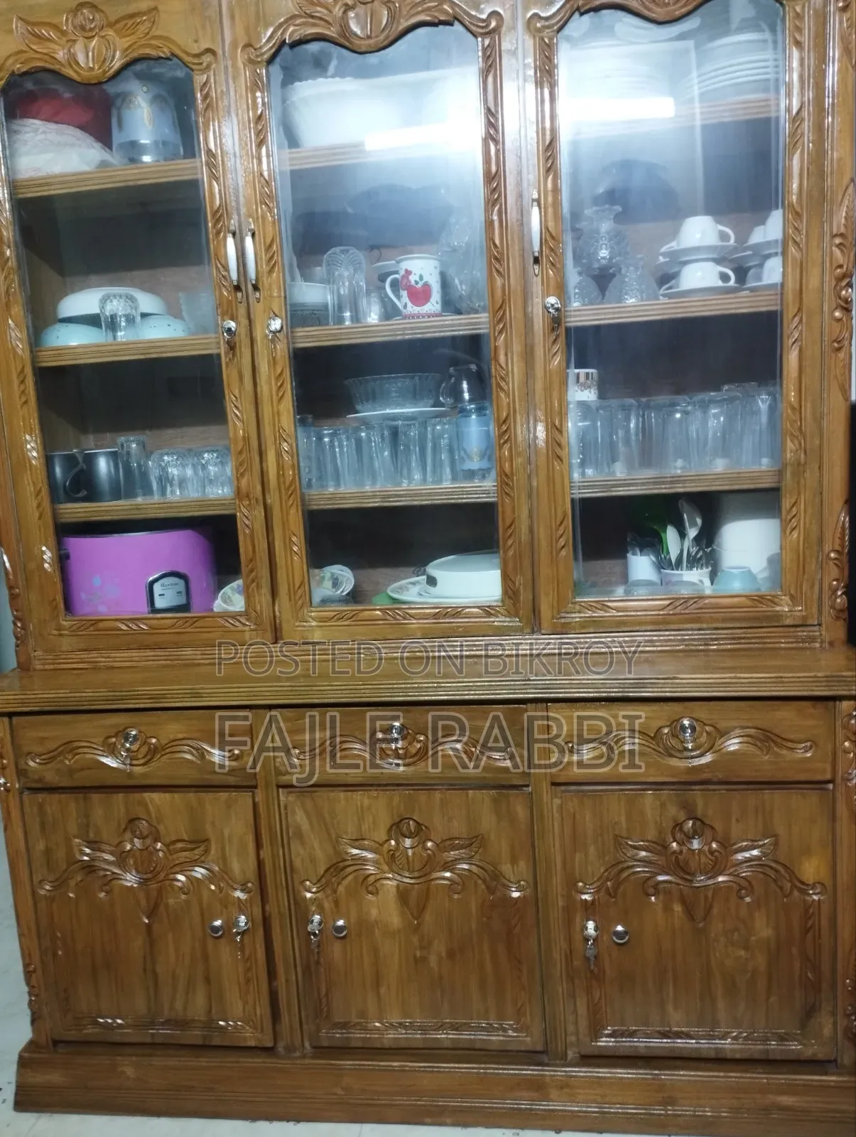 Teak Wood Showcase
