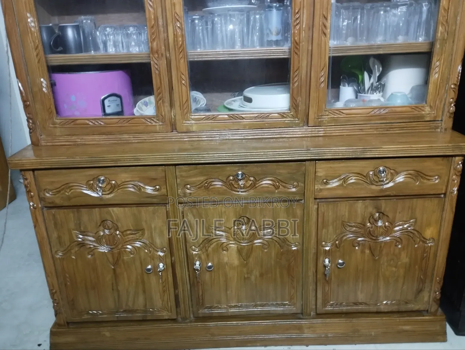 Teak Wood Showcase