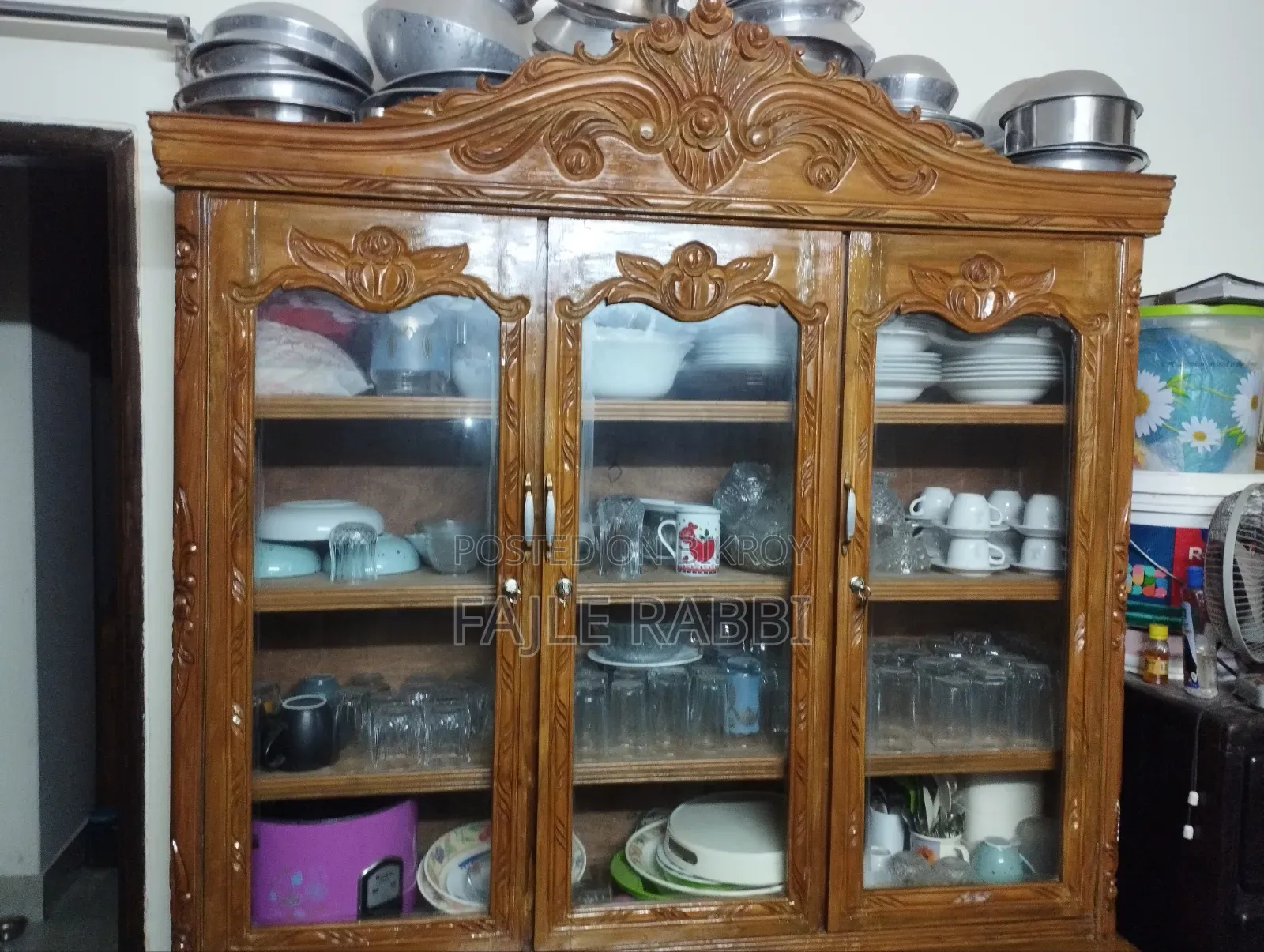 Teak Wood Showcase