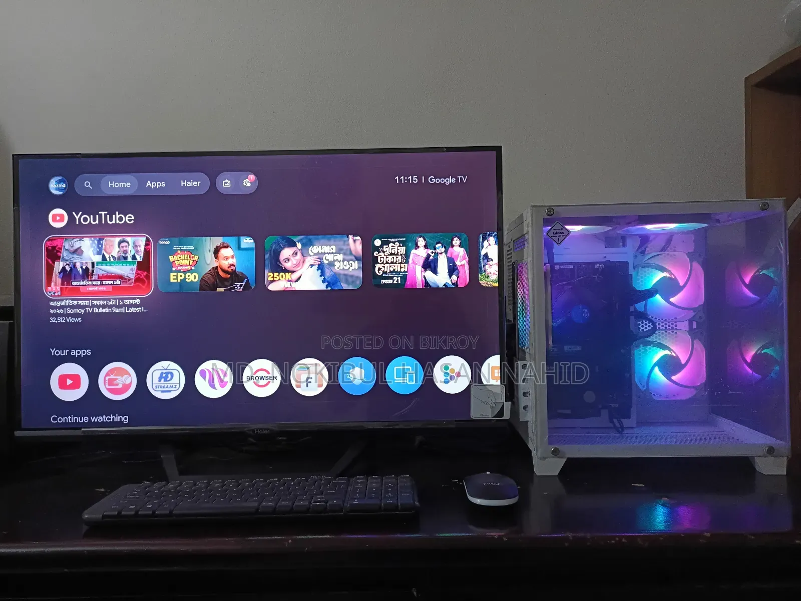 Desktop Computer 8GB Intel Core i3 SSD 128GB