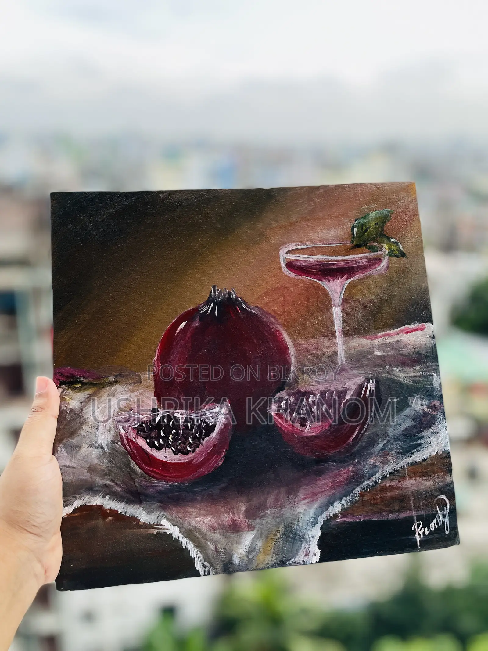 Premium Hand Painted Canvas (10/10 Inch)