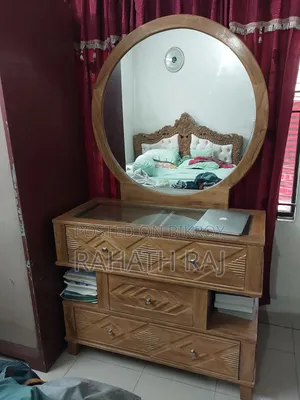 বিক্রয় হবে – ১০০% সেগুন কাঠের ড্রেসিং টেবিল