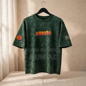 প্রিমিয়াম এসিড ওয়াশ ড্রপ শোল্ডার টি-শার্ট
