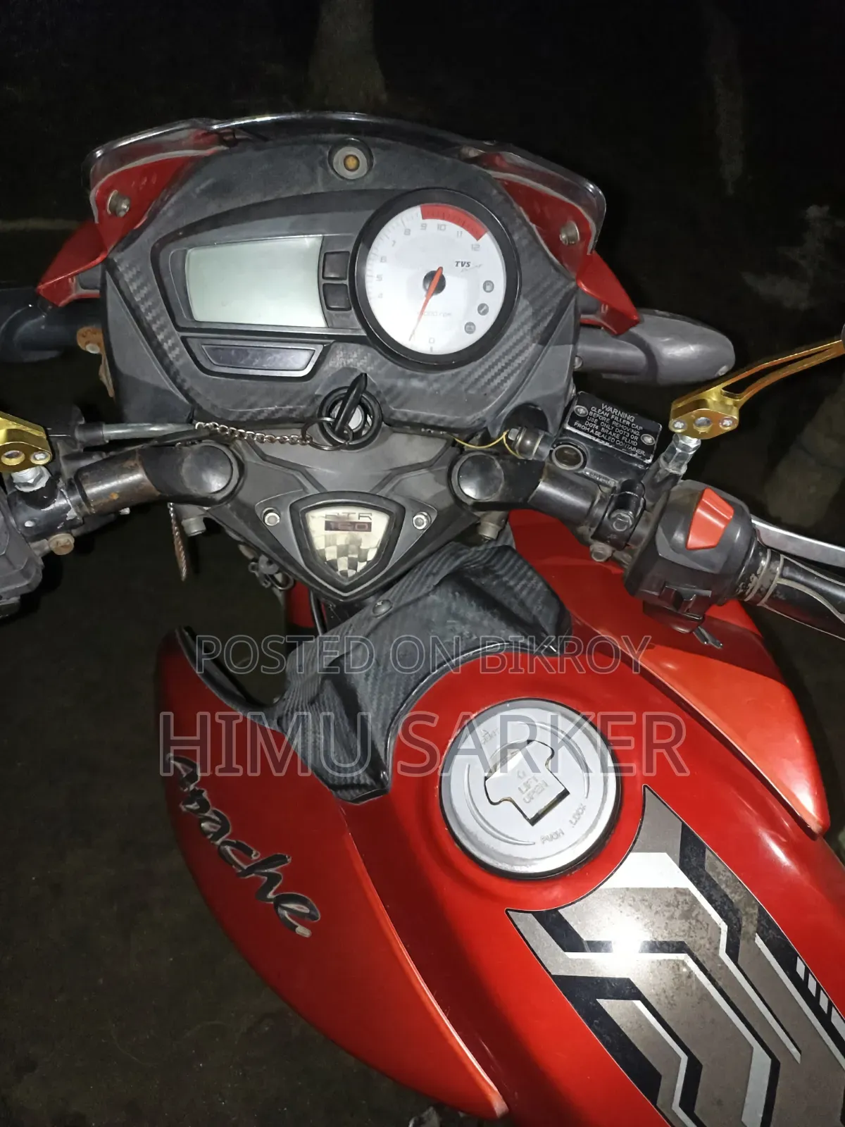TVS Apache RTR 160 2V 2018 Red