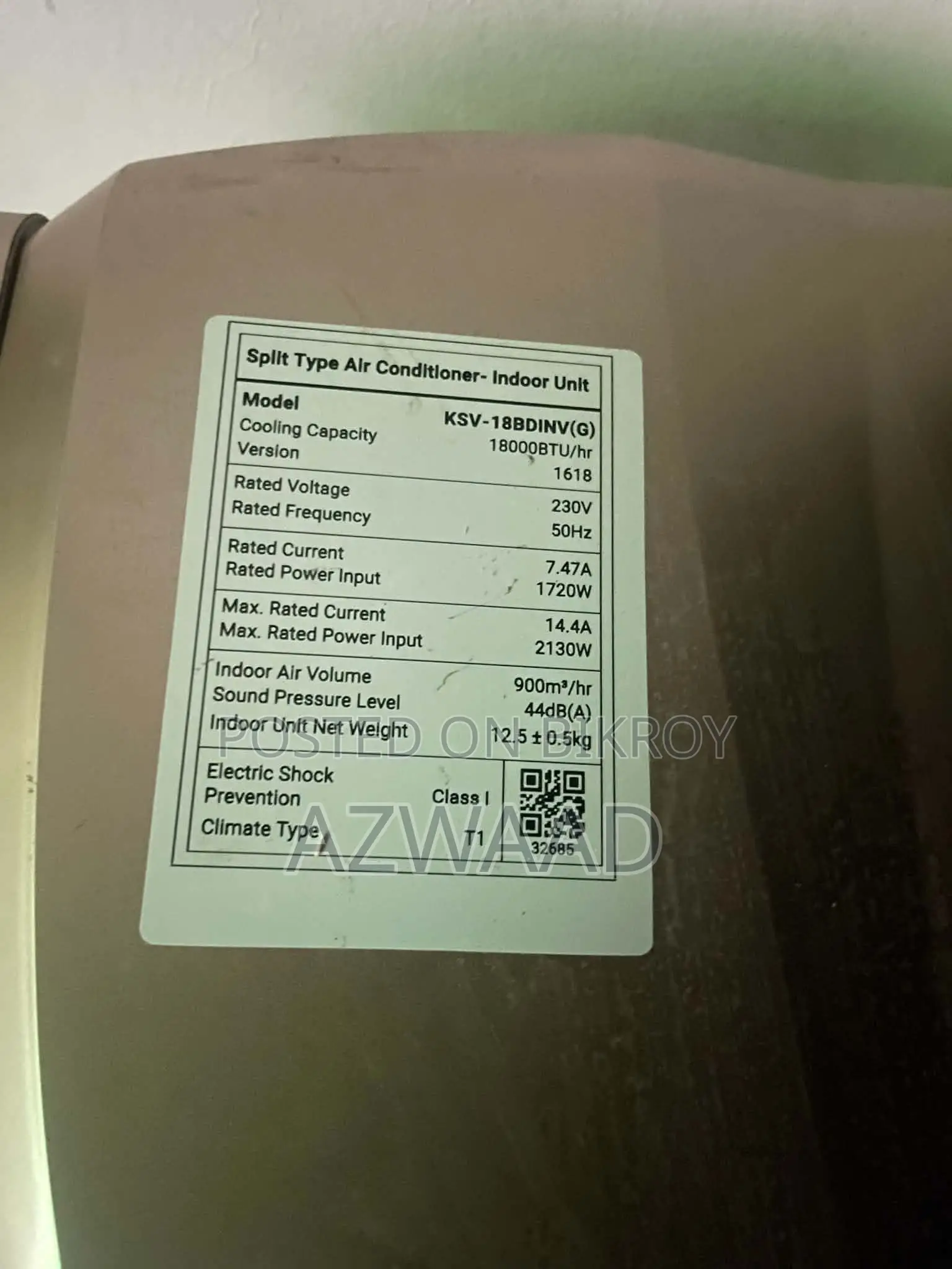 Kelvinator 1.5 Ton Golden Inverter AC