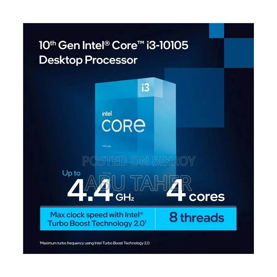 Intel 10th Gen Comet Lake Core I3 10105 Processor