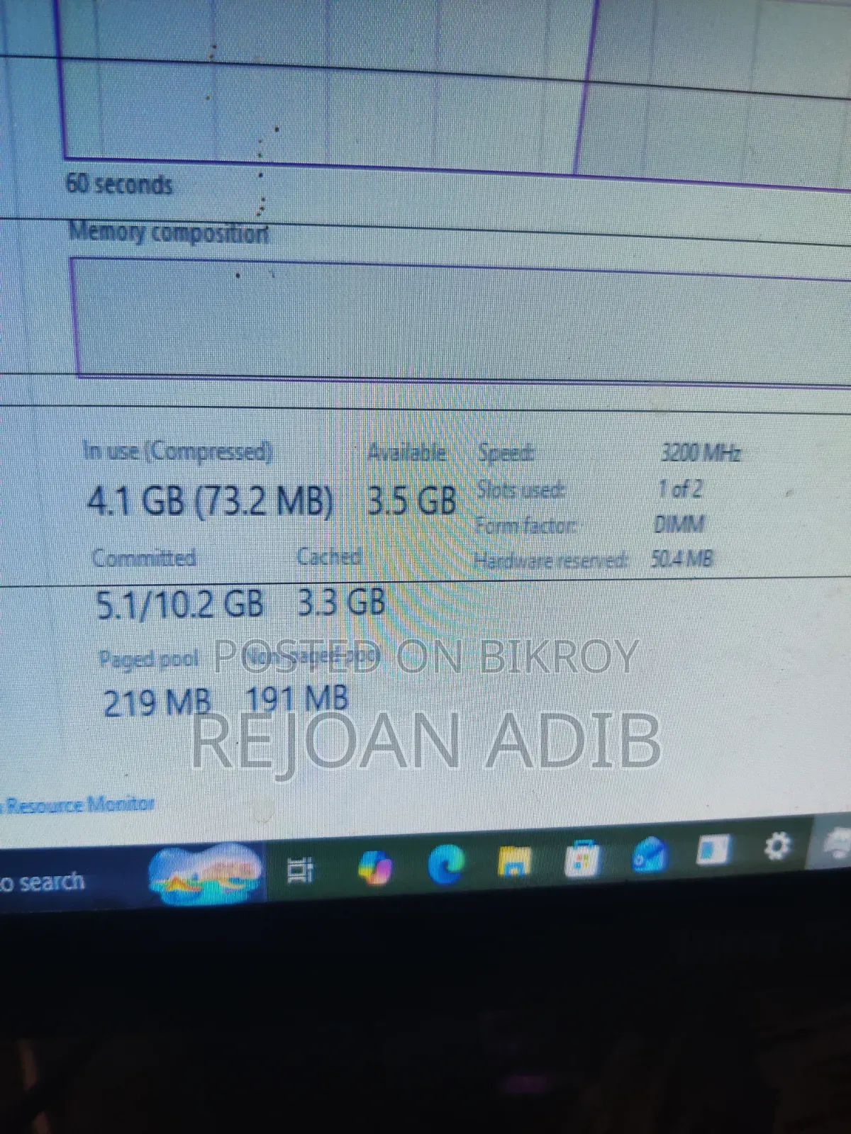 Desktop Computer MSI 8GB AMD Ryzen 5 SSD 250GB
