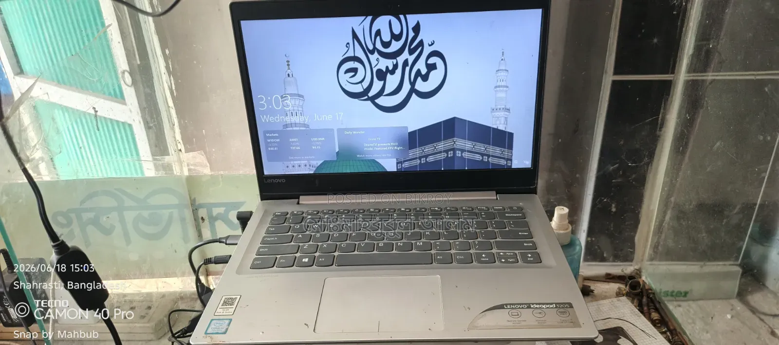 Laptop Lenovo Ideapad 3 4GB Intel Core i5 SSD 128GB