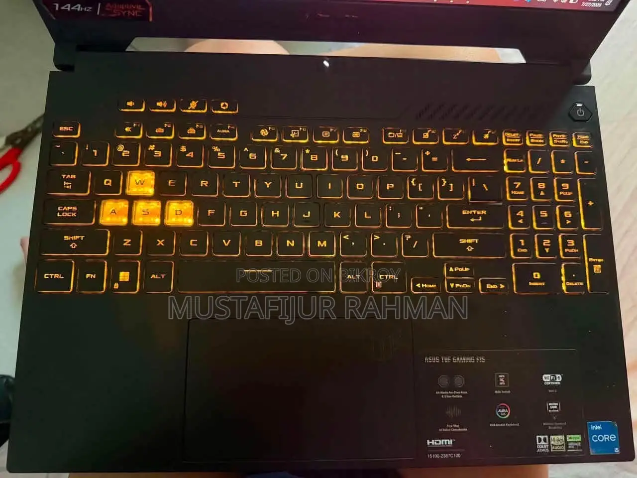 Laptop Asus TUF Gaming A15 16GB Intel Core i5 SSD 512GB