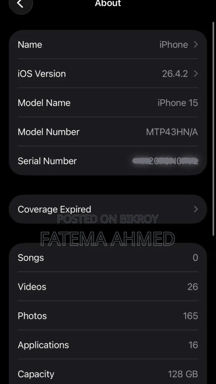 Apple iPhone 15 128 GB Blue