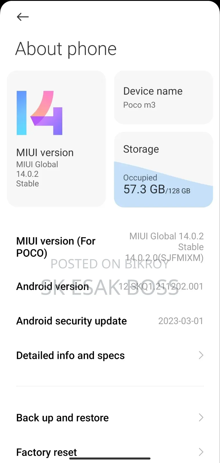 Xiaomi Poco M3 128 GB Black