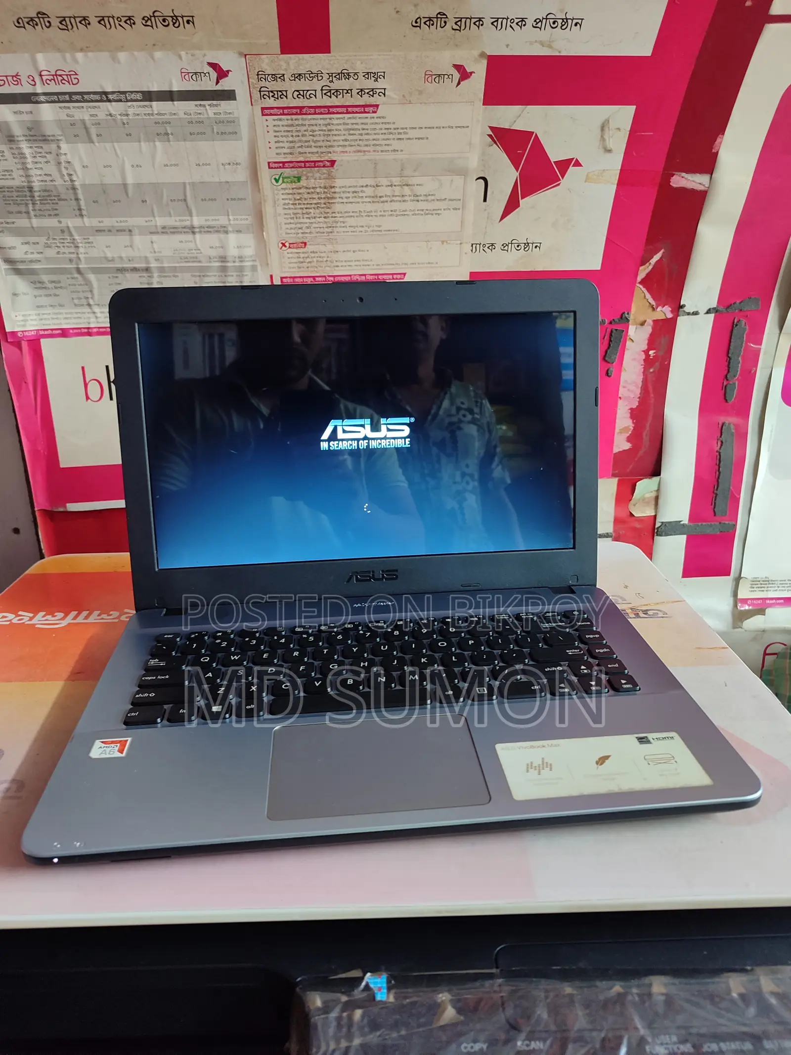 Laptop Asus A42JV 4GB Intel Pentium SSD 500GB