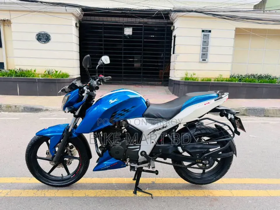 টিভিএস অ্যাপাচি আরটিআর ১৬০ ৪ভি ২০১৯ ব্লু
